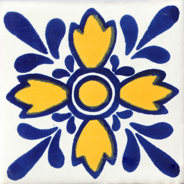 Mexican Colonial tile Oreja De Leon 1041